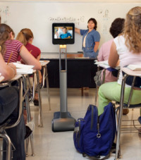 Beam telepresence robot for pupils