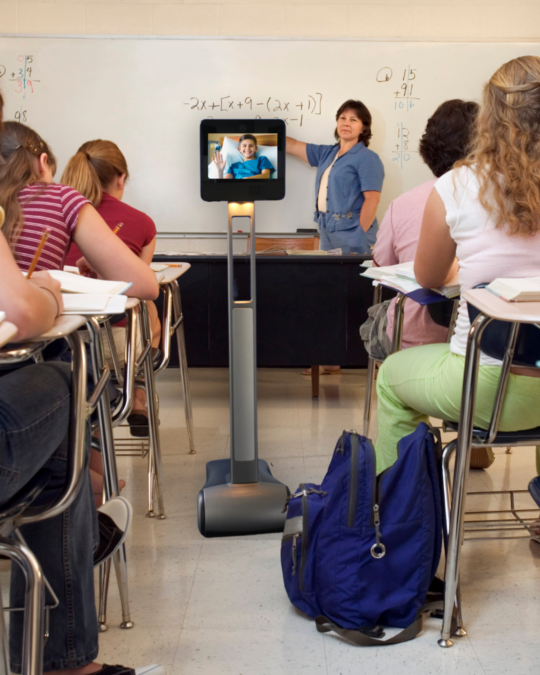 Beam telepresence robot for pupils